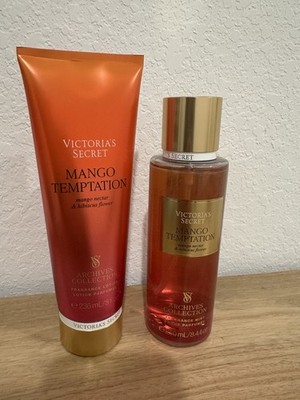 2 Pcs Set Victoria's Secret Mango Temptation Fragrance Mist Spray & Body Lotion