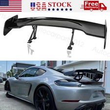 For Porsche Carrera 911 Black 46" GT Style Adjustable Rear Trunk Spoiler Wing