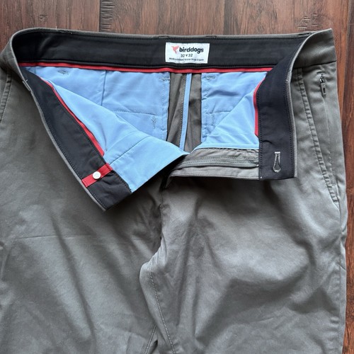 Birddogs Pants Stephen Jobs Stretch Khakis Unlined Graphite Gray Mens 32x32 - Picture 7 of 17
