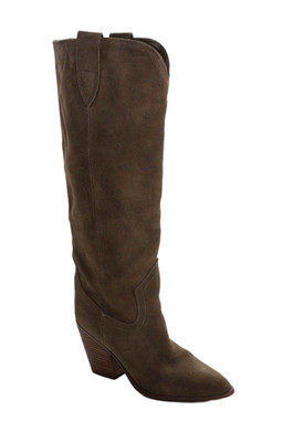 Blondo Womens Suede Block Heels Knee High Boots Shoes Brown Size 9.5