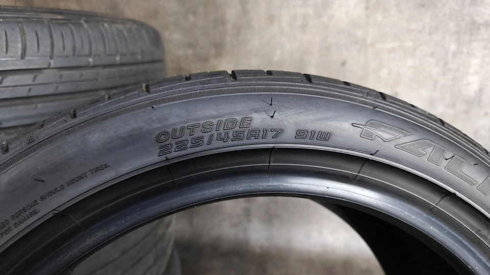 4 x Falken Ziex ZE914B Ecorun 225/45 R17 91W Sommerreifen 1x4122; 3x4822 (1984) - Bild 4 von 4