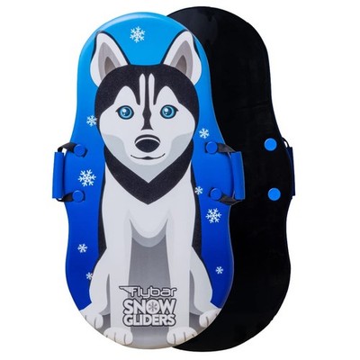 Flybar Kids 36 Husky Dog Foam Toboggan Snow Sled Slick Pe Core Build For Boys