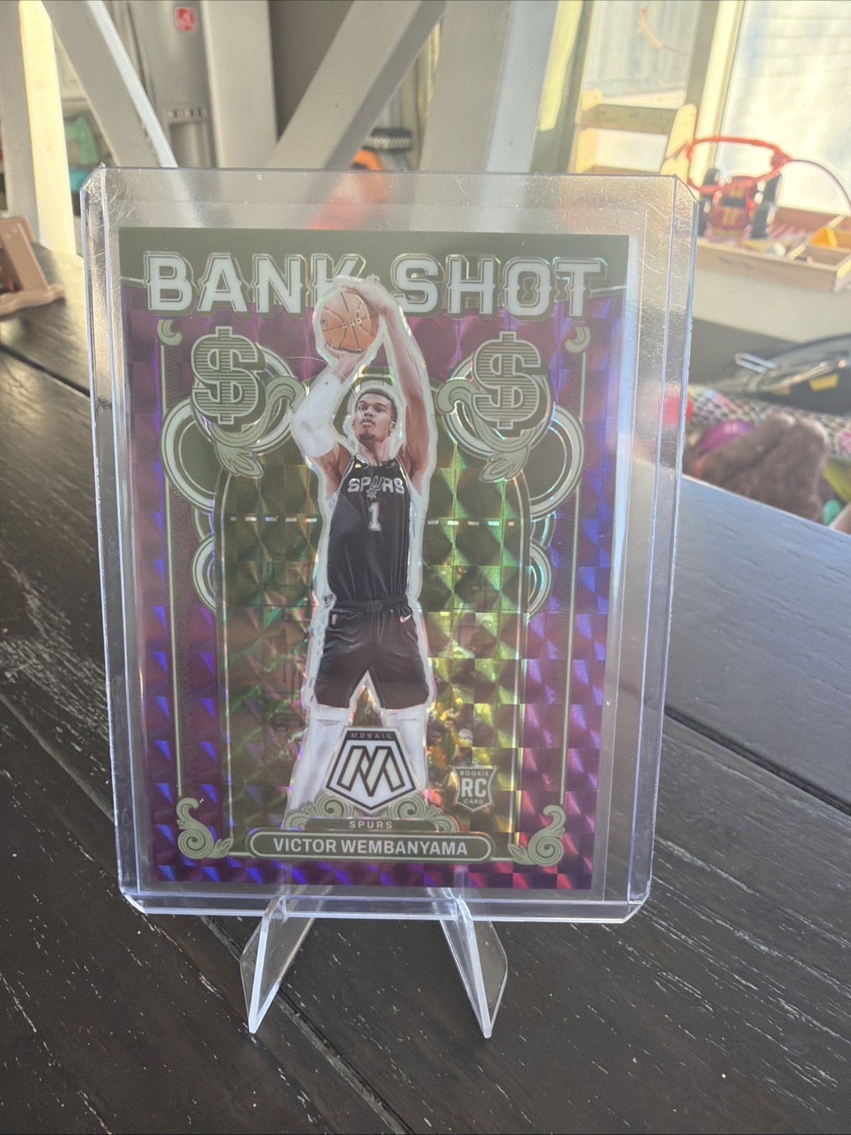 2023 PANINI MOSAIC BANK SHOT PURPLE #17 VICTOR WEMBANYAMA 9/99