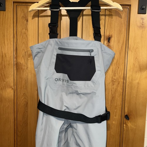 Orvis Kids  Clearwater Fishing Stockingfoot Waders-Stone Grey-Size: L