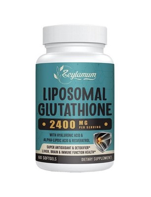 LIPOSOMAL GLUTATHIONE 2400mg Hyaluronic Acid + Resveratrol + Alpha Lipoic Acid