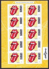 The Rolling Stones &bdquo;Tongue&ldquo; yellow - 10er Bogen