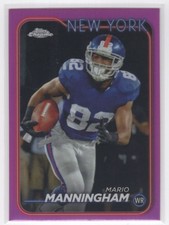 #145 2024 Topps Chrome PINK REFRACTOR Mario Manningham Giants