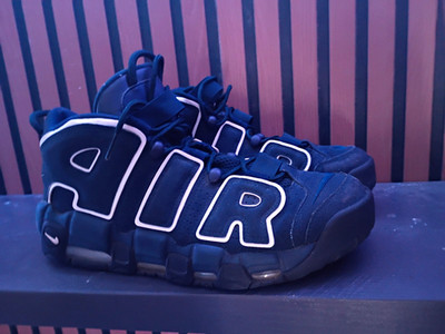 Nike Air More Uptempo Obsidian Blue Mid Top Men's Sneakers 2017 921948-400