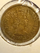 Hong Kong - 1964 10 Cents Coin - Queen Elizabeth II - Free Shipping!