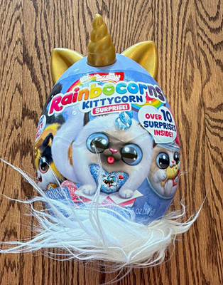 ZURU Rainbocorns Kittycorn Surprise Egg Toy - Over 10 Surprises Inside