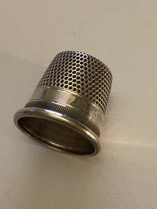 Sterling Silver Antique Thimble Size 9