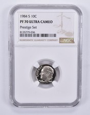 1984-S Roosevelt Dime Prestige Set PF70 UCAM NGC Brown Label *8783