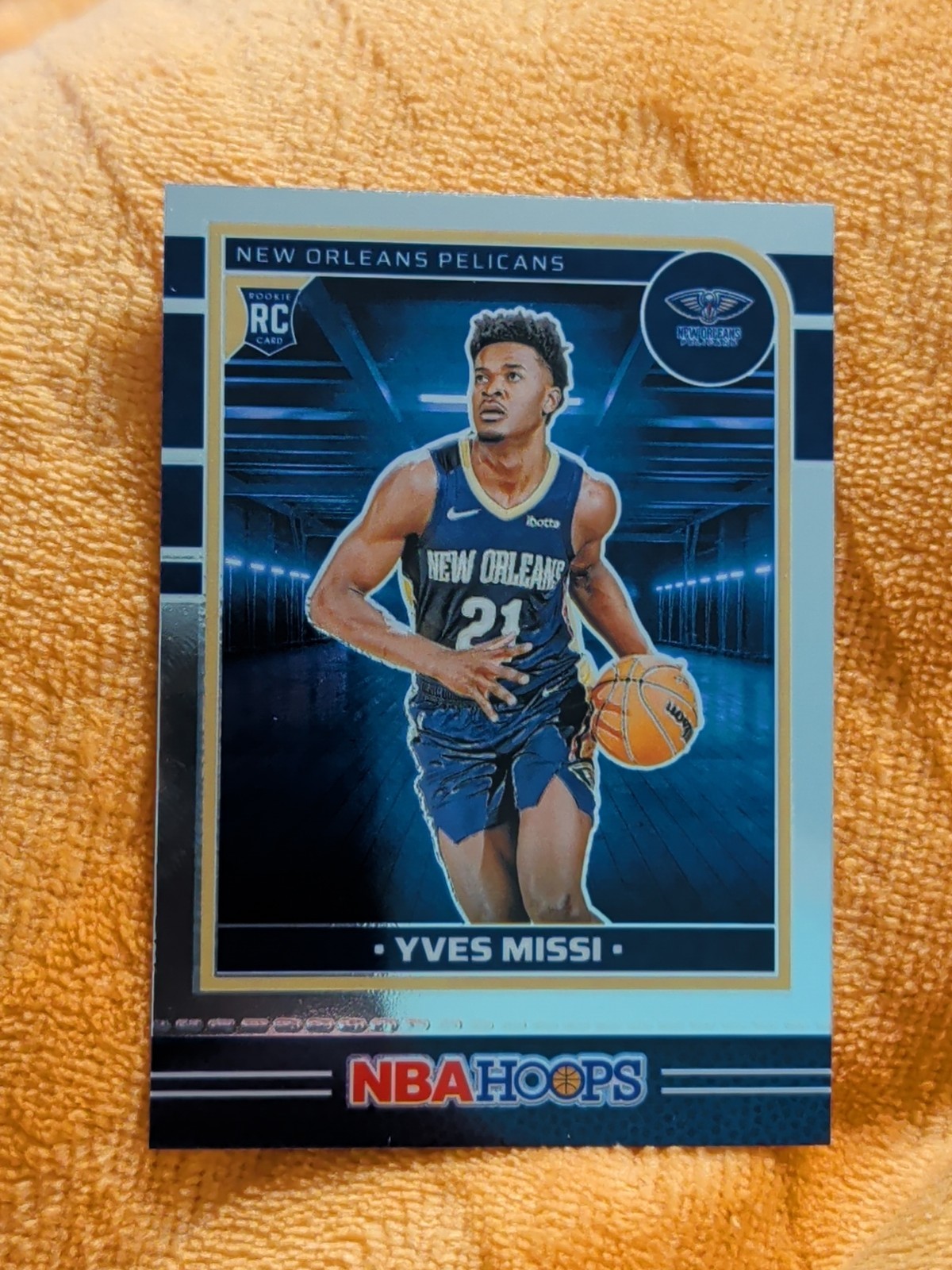 2024-25 NBA Hoops #251 Yves Missi RC Pelicans Chrome