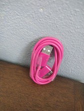 USB Sync Charger 3 Foot Cable Pink iPod iPhone New