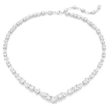Collana Swarovski Mesmera tagli misti, bianca, rodiata 5665242