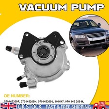 Vacuum Pump fits VW TRANSPORTER Mk5 2.5D 03 to 09 Touareg 070145209F 070145209H