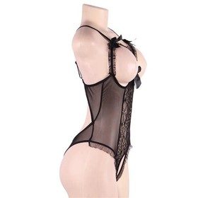 Women's Sexy-Lingerie Babydoll Sleepwear Underwear Lace Dress G-String Nightwear