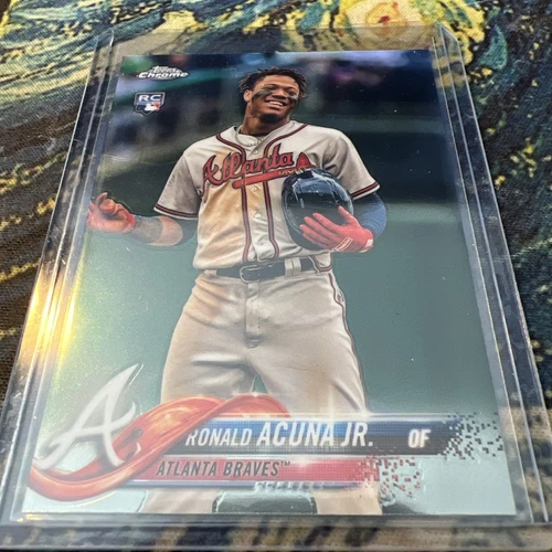 RONALD  ACUNA JR. 2018 Topps Chrome Update #HMT25  Atlanta Braves Rookie Card RC
