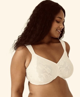 Ivory Wirefree Soft Cup Bra by Wacoal for Breast Cancer Awareness 85276 Size 40D