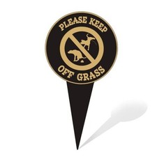 Keep Off Grass Yard Sign With Stake, No Dogs,No Pets,No 1pcs Lawn Sign-3