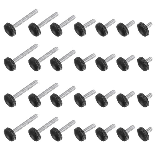 Uxcell 70-Piece Knurled Thumb Screw Set – M5 X 8–25mm Plastic Hand Knobs For Lathes & Machinery