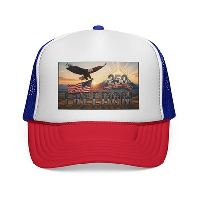 Happy 250th Birthday To American Freedoms Trucker Hat Is Perfect For Patriots
