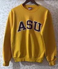 Vintage Champion Men s S Yellow ASU Arizona State University Pullover Sweatshirt
