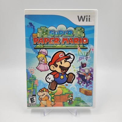 Nintendo Wii 2007 - Super Paper Mario w/ Box & Manual Tested!