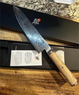 MIYABI BIRCHWOOD SG2 8-inch, Chef's Knife BRAND NEW, 100% GENUINE ORIGINAL