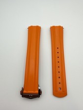 Original Omega 20mm For Seamaster Diver 300 42mm Watch ORANGE Rubber Band Strap