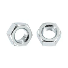 25pcs Hex Nuts - [7/16"-20] Carbon Steel Grade 8 Hardware Nuts, Blue-white