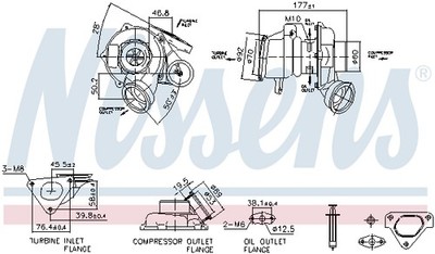 1x NISSENS 93480 Lader Aufladung für Mercedes-Benz