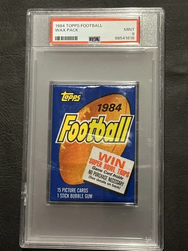 1984 Topps Football Wax Pack PSA 9 Mint! (POP 40) John Elway Dan Marino Rookie?