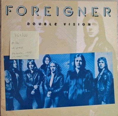 Foreigner Double Vision Vinyl Record VG+/VG SD 19999 1978