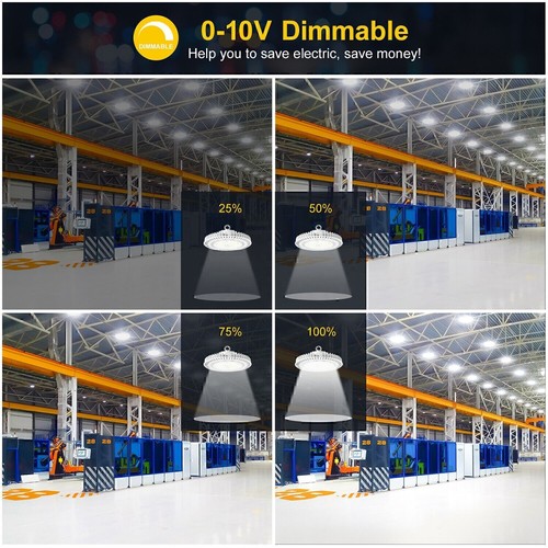 150W UFO LED High Bay Light 21,485LM Warehouse Industrial High Bay Lighting UL - Picture 6 of 12