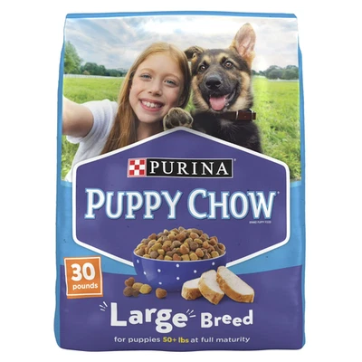 Purina Puppy Chow Dry Dog Food for Large Breeds, Bone & Joint Support, High Pro