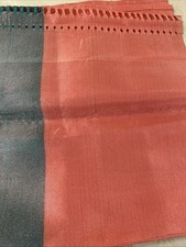 Peach Gele Loom Aso Oke Handwoven Fabric W18 L88
