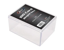 BCW Hinged Box For 100 Trading Gaming Sport Cards Holds Yu Gi Pokemon Baseball