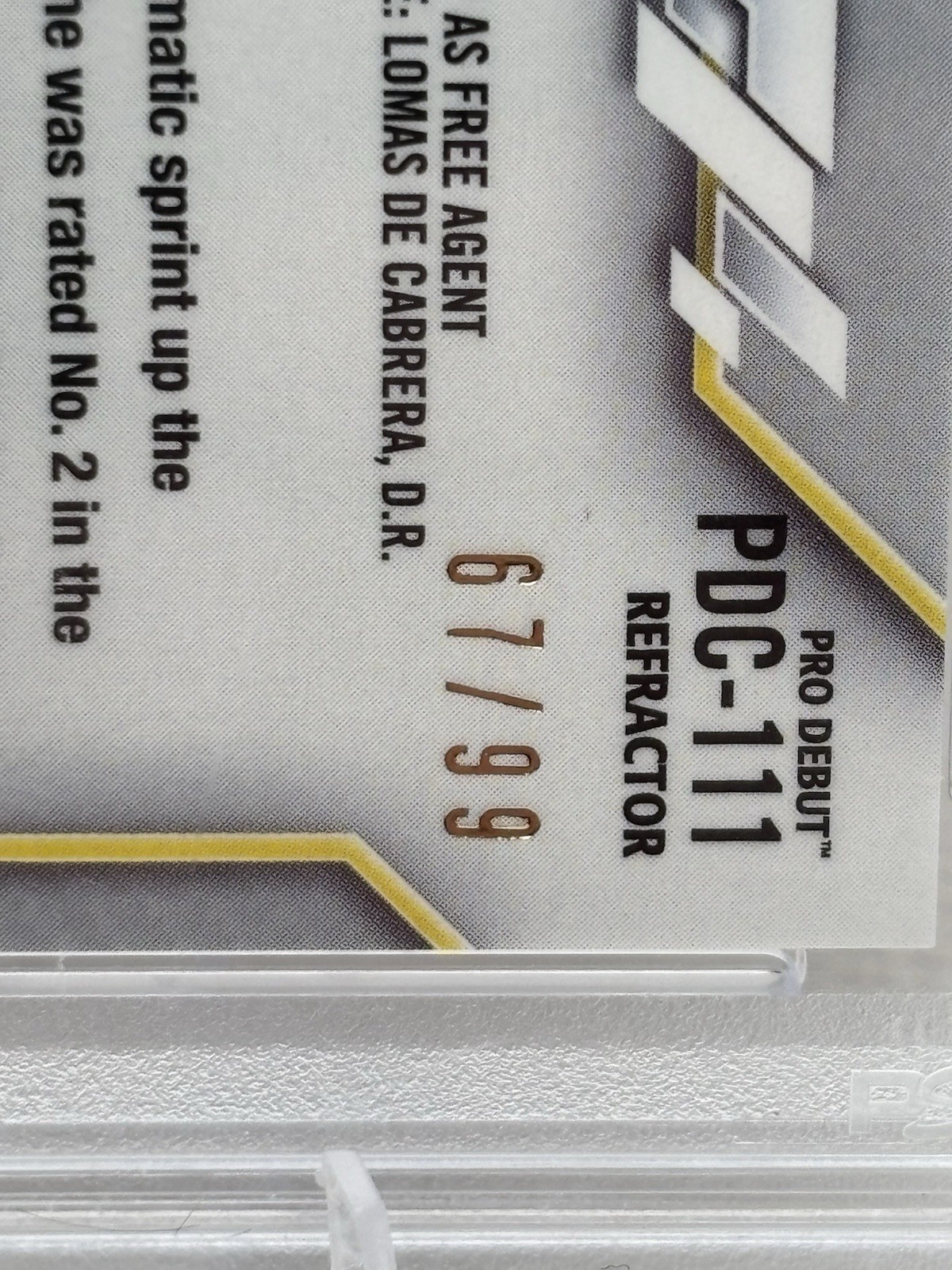 2020 Topps Pro Debut - Chrome Julio Rodriguez Refractor /99 (RC), PSA 10 view 2