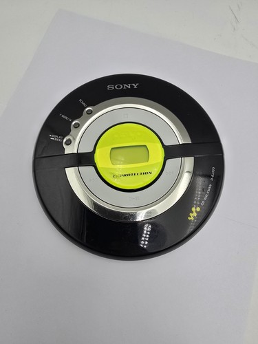 Sony D-EJ100 Pysc Walkman Portable CD Player Black & Yellow Tested Works
