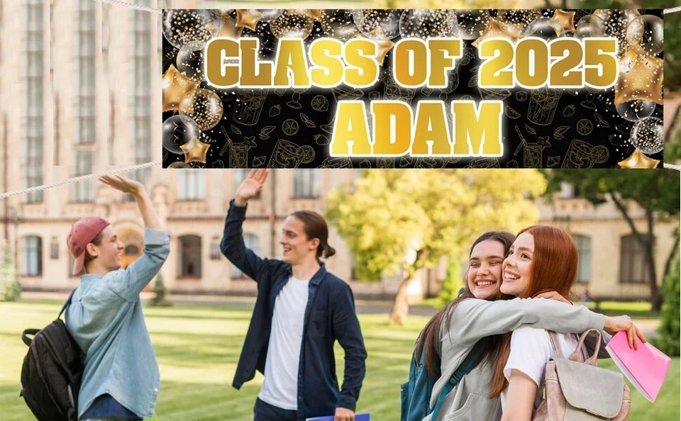 2 Banner Personalizado Escolar Leavers Niños Niños Niñas Clase 2025 Graduación Foto 4 de 4