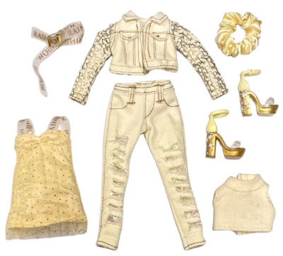 Rainbow High Sunny Madison Series 1 Doll Outfit Lot Shoes Pants Jacket Dress