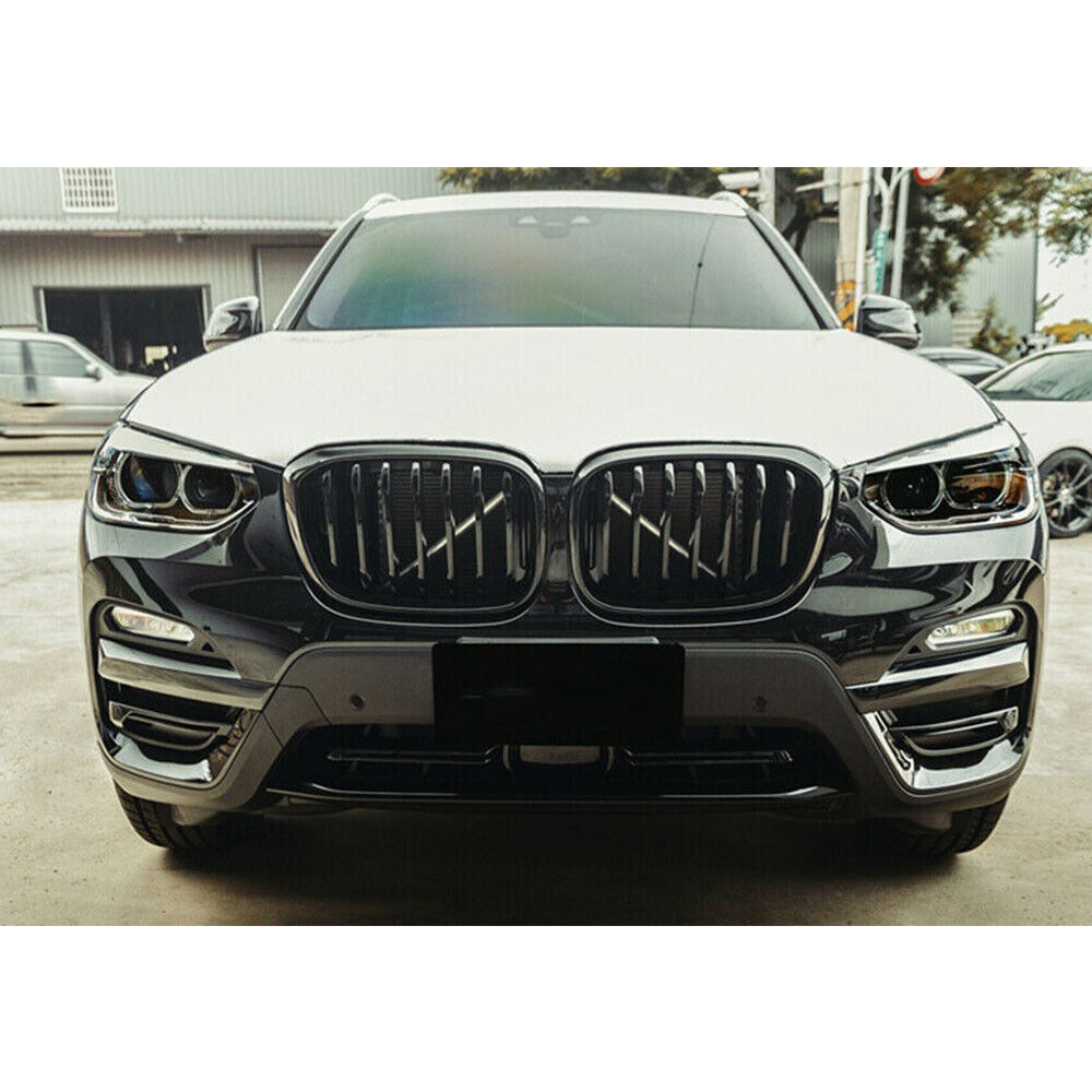 Matte Black For BMW X4 G02 / X3 G01 SUV Front Kidney Grille Grill 2019
