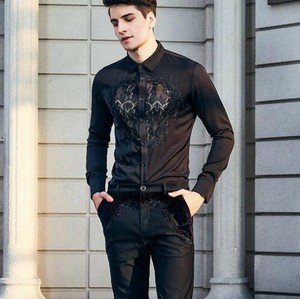 camisas de encaje para hombres