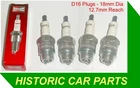 4 x 18mm Spark Plugs for Austin 7 Box Saloon 1934-39 as CHAMPION D16