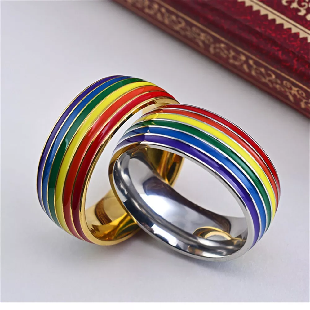 Silicone rainbow hotsell ring