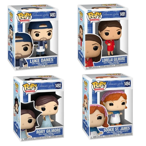 Gilmore Girls: Rory Gilmore Lorelai Sookie Luke Pop! Vinyl Figure 4 SET - NEW