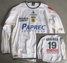 Maillot Fc Nantes Paprec Porté Vahirua n° 19 Le Coq Sportif Vintage taille XL