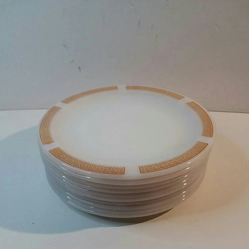 Vintage Anchor Hocking 1042 Plate Place setter Harvest Athena Set 10 USA