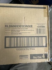 Lot of 4 Eaton Halo 6" Direct Ceiling Mount Coilex Deep Baffle Downlight 3000K